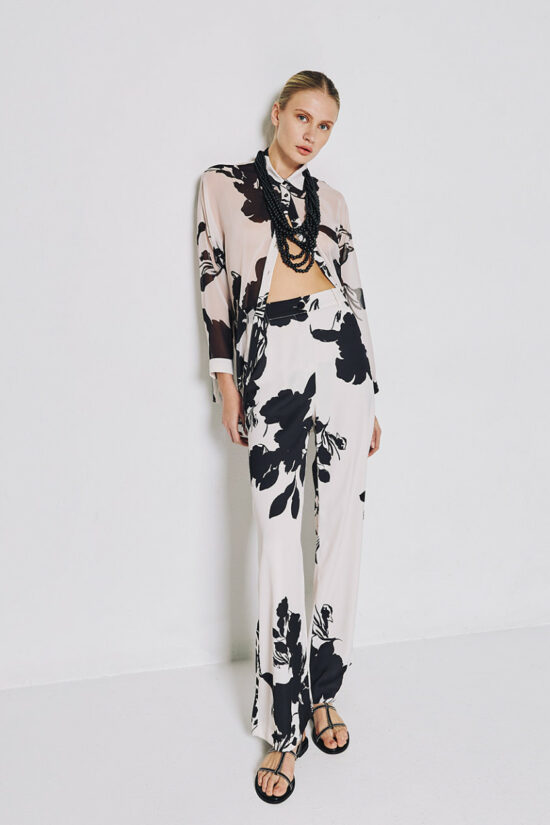 Access Fashion παντελόνα ψηλόμεση floral