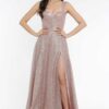 Φόρεμα maxi αμπιγιέ glitter