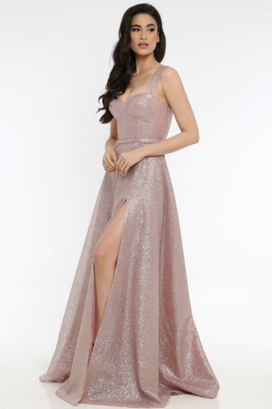 Φόρεμα maxi αμπιγιέ glitter