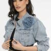 Μπουφάν denim cropped