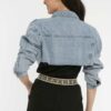 Μπουφάν denim cropped