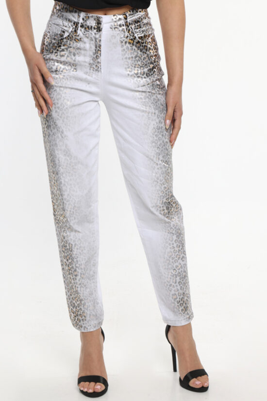 Παντελόνι με στοιχεία animal print