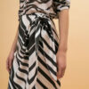 Access Fashion φούστα κρουαζέ ριγέ