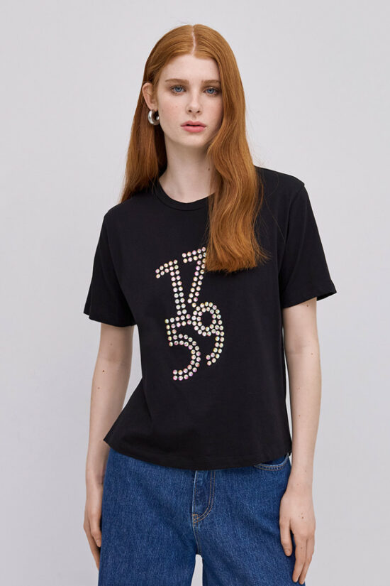 Access Fashion T-shirt με τρουκ λεπτομέρειες