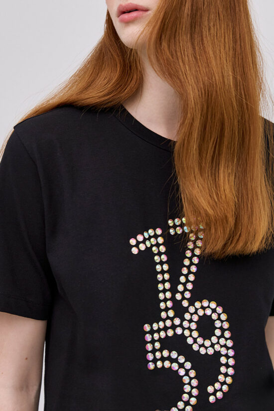 Access Fashion T-shirt με τρουκ λεπτομέρειες