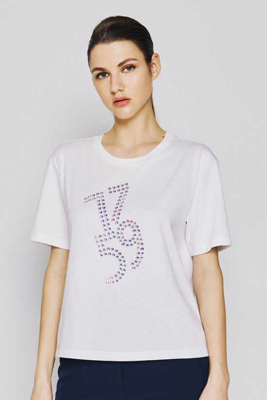 Access Fashion T-shirt με τρουκ λεπτομέρειες