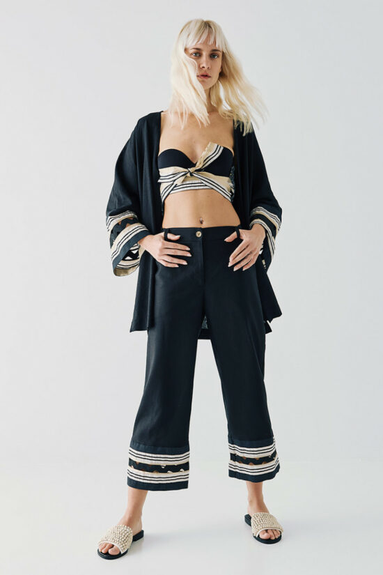 Access Fashion παντελόνι κοντό με φάσες