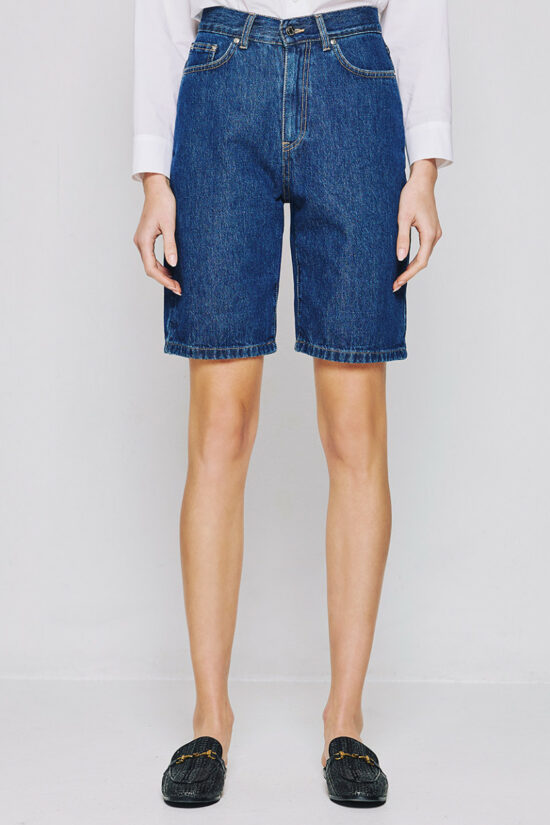 Access Fashion βερμούδα denim ψηλόμεση