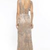Φόρεμα maxi glitter αμπιγιέ