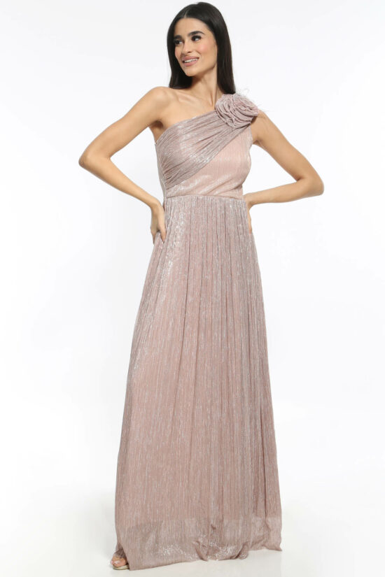 Φόρεμα maxi lurex αμπιγιέ Plus Size