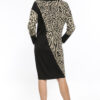 Φόρεμα midi half animal print