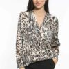 Μπλούζα κρουαζέ animal print