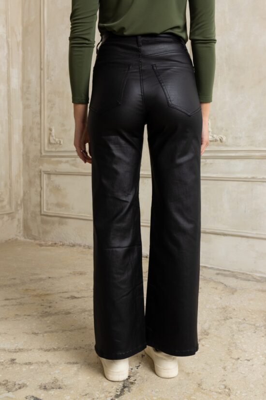 Open Fashion παντελόνι ισόφαρδο δερματίνη