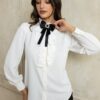 Open Fashion πουκάμισο με βολάν