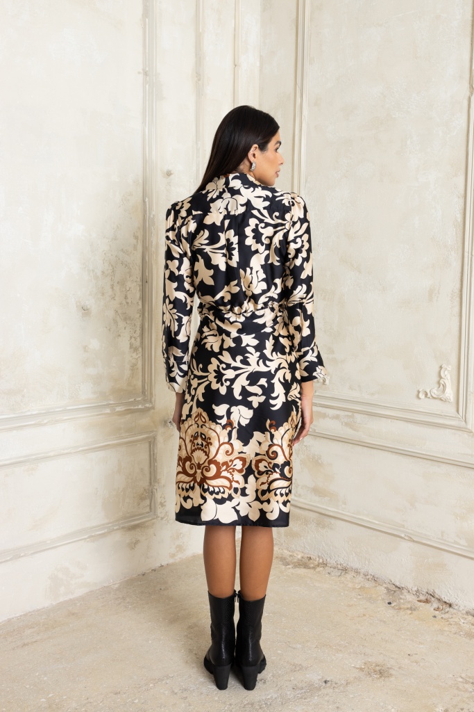 Open Fashion φόρεμα κρουαζέ με δέσιμο