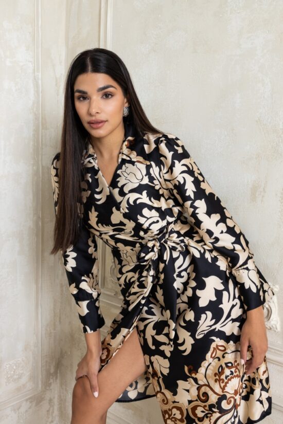 Open Fashion φόρεμα κρουαζέ με δέσιμο