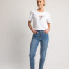 Open Fashion παντελόνι τζιν mom fit με στρας