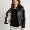 Open Fashion jacket δερματίνη κοντό