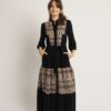 Open Fashion φόρεμα με χρυσές λεπτομέρειες