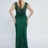 Φόρεμα maxi glitter αμπιγιέ