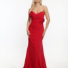 Φόρεμα maxi strapless ντραπέ