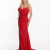 Φόρεμα maxi strapless ντραπέ