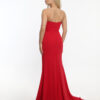 Φόρεμα maxi strapless ντραπέ