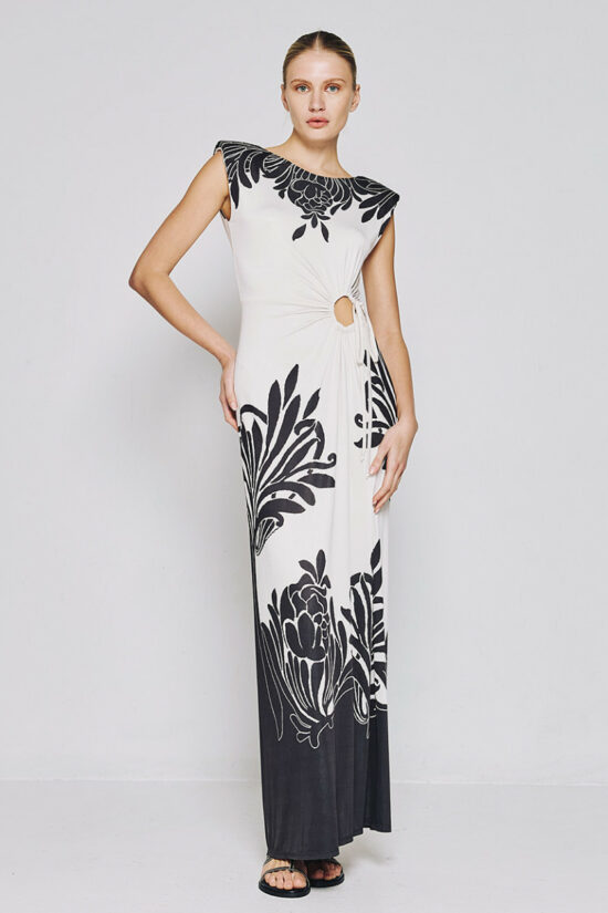 Access Fashion φόρεμα εμπριμέ με άνοιγμα
