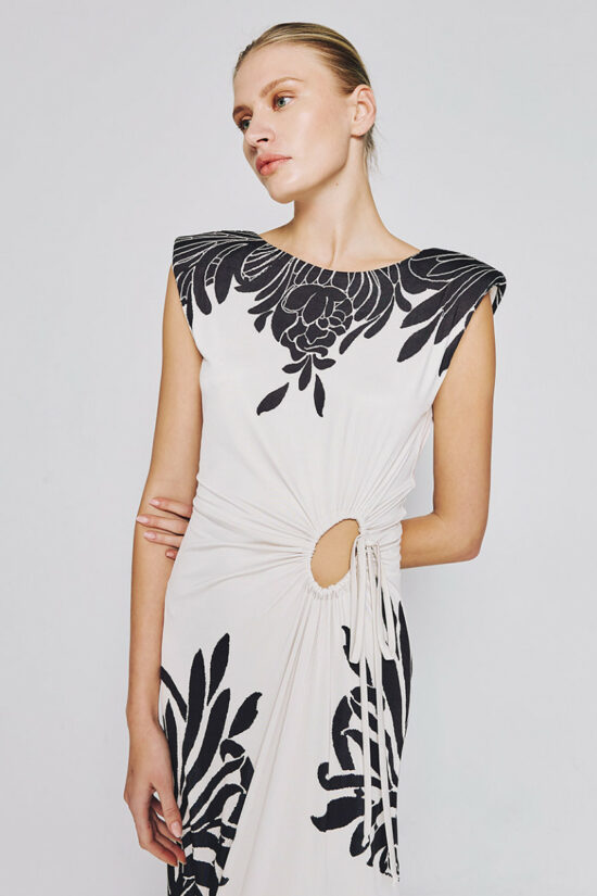 Access Fashion φόρεμα εμπριμέ με άνοιγμα