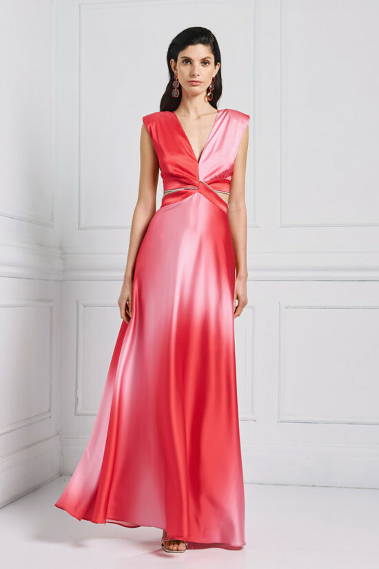 Access Fashion φόρεμα εμπριμέ με στρας και ανοίγματα στη μέση