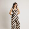 Open Fashion φόρμα ολόσωμη κρουαζέ εμπριμέ