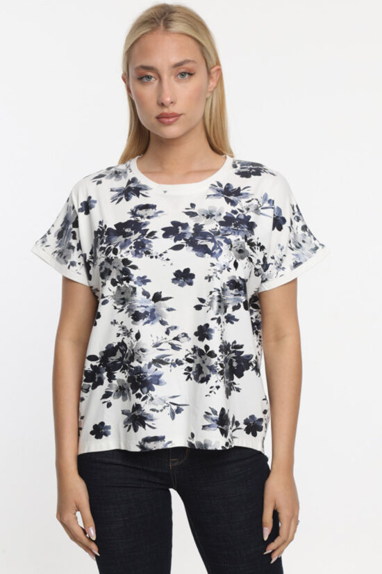 Μπλούζα floral τύπωμα