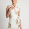 Open Fashion σετ αμάνικο με χρυσό κέντημα