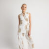 Open Fashion σετ αμάνικο με χρυσό κέντημα