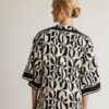 Open Fashion φόρεμα καφτάνι με σκίσιμο στο πλάι εμπριμέ