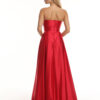 Φόρεμα maxi satin αμπιγιέ
