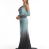 Φόρεμα maxi degrade glitter