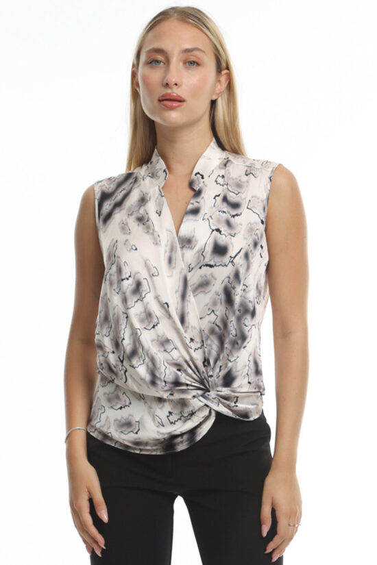 Μπλούζα satin animal print