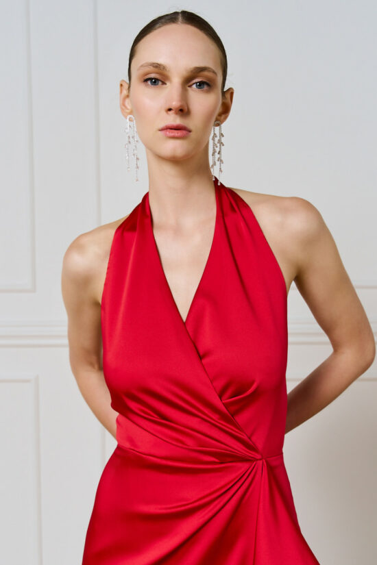 Access Fashion φόρεμα μάξι με βολάν μπροστά