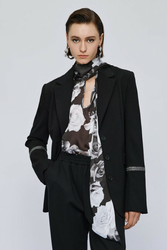 Access Fashion σακάκι με τρέσα στα μανίκια