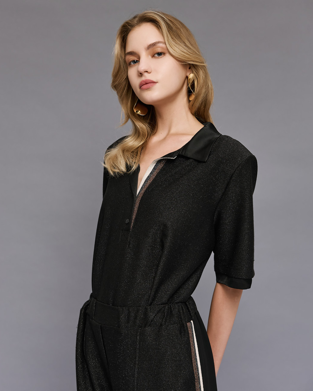 Access Fashion μπλούζα κοντομάνικη lurex