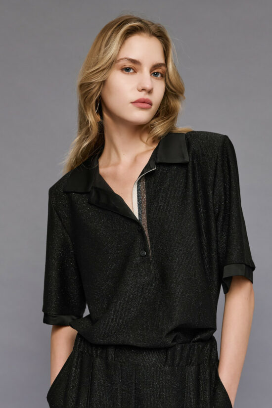 Access Fashion μπλούζα κοντομάνικη lurex