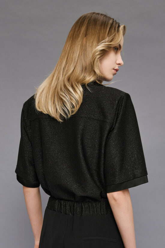 Access Fashion μπλούζα κοντομάνικη lurex