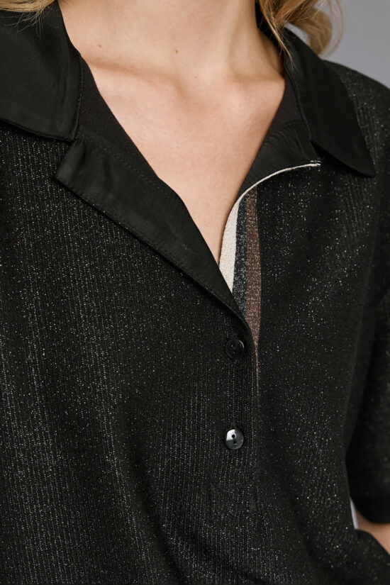 Access Fashion μπλούζα κοντομάνικη lurex