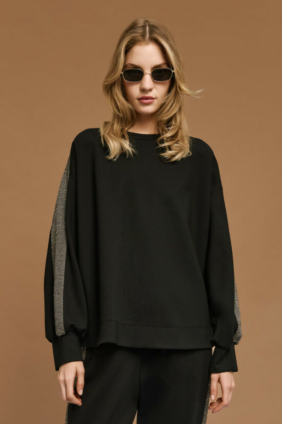 Access Fashion μπλούζα μακρύ μανίκι με φάσες