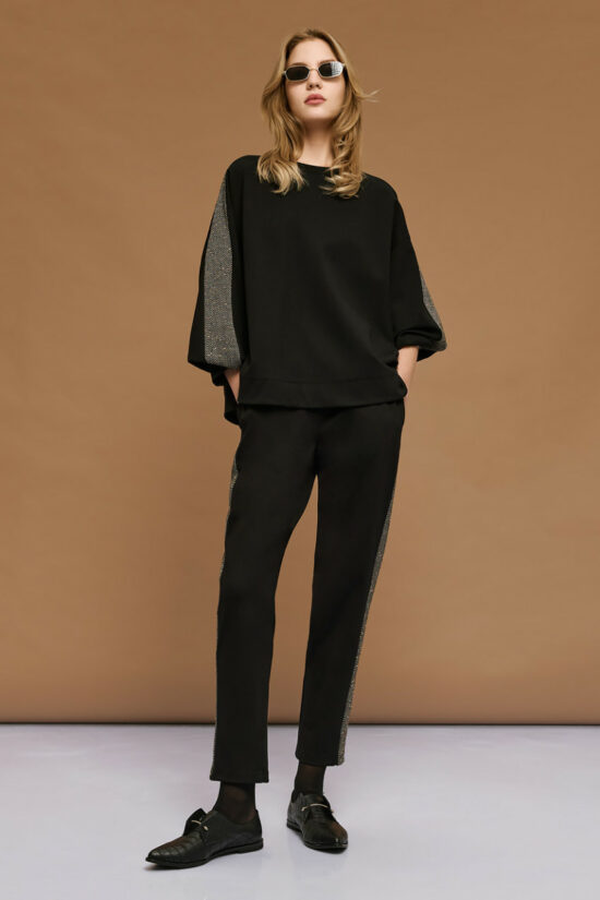 Access Fashion μπλούζα μακρύ μανίκι με φάσες