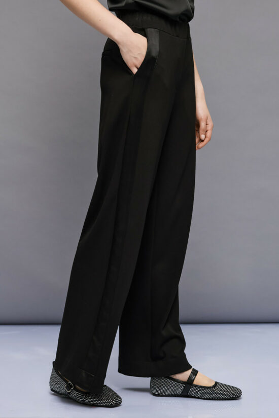 Access Fashion παντελόνα με σατέν φάσες