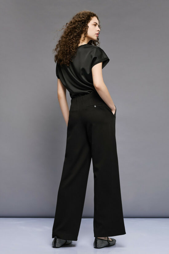 Access Fashion παντελόνα με σατέν φάσες