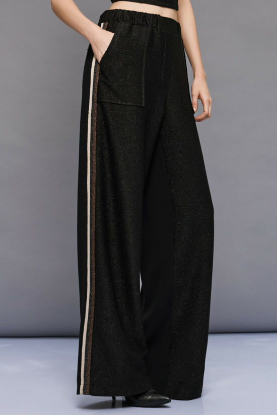 Access Fashion παντελόνι με λάστιχο και φάσα στο πλάι