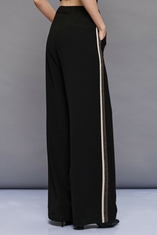 Access Fashion παντελόνι με λάστιχο και φάσα στο πλάι